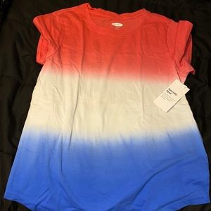 Red white and blue shirt